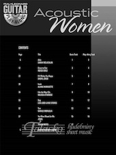 Hal Leonard Guitar Play-along: Acoustic Women, vol. 87 + CD